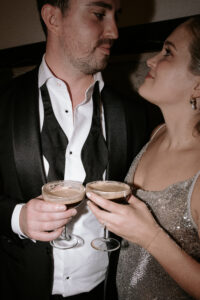 Married couple with drinks